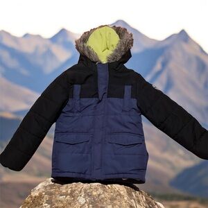 OshKosh B'gosh Black and Blue Hooded Jacket